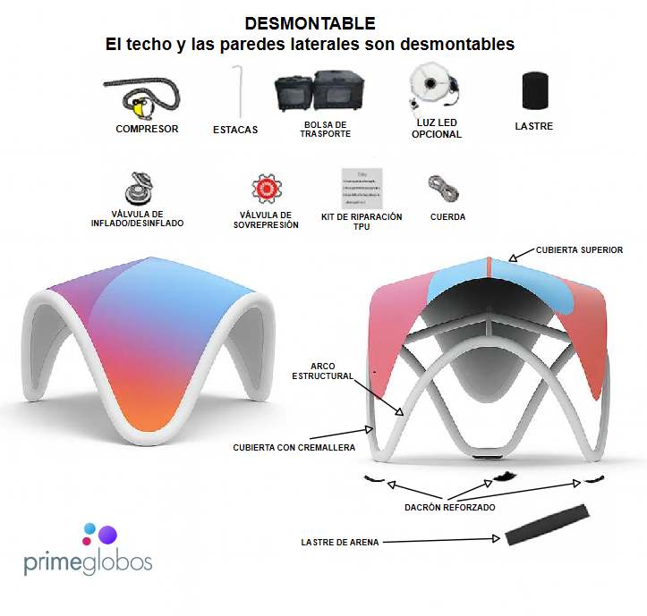 Gazebo Inflable “X-Dome” Personalizable